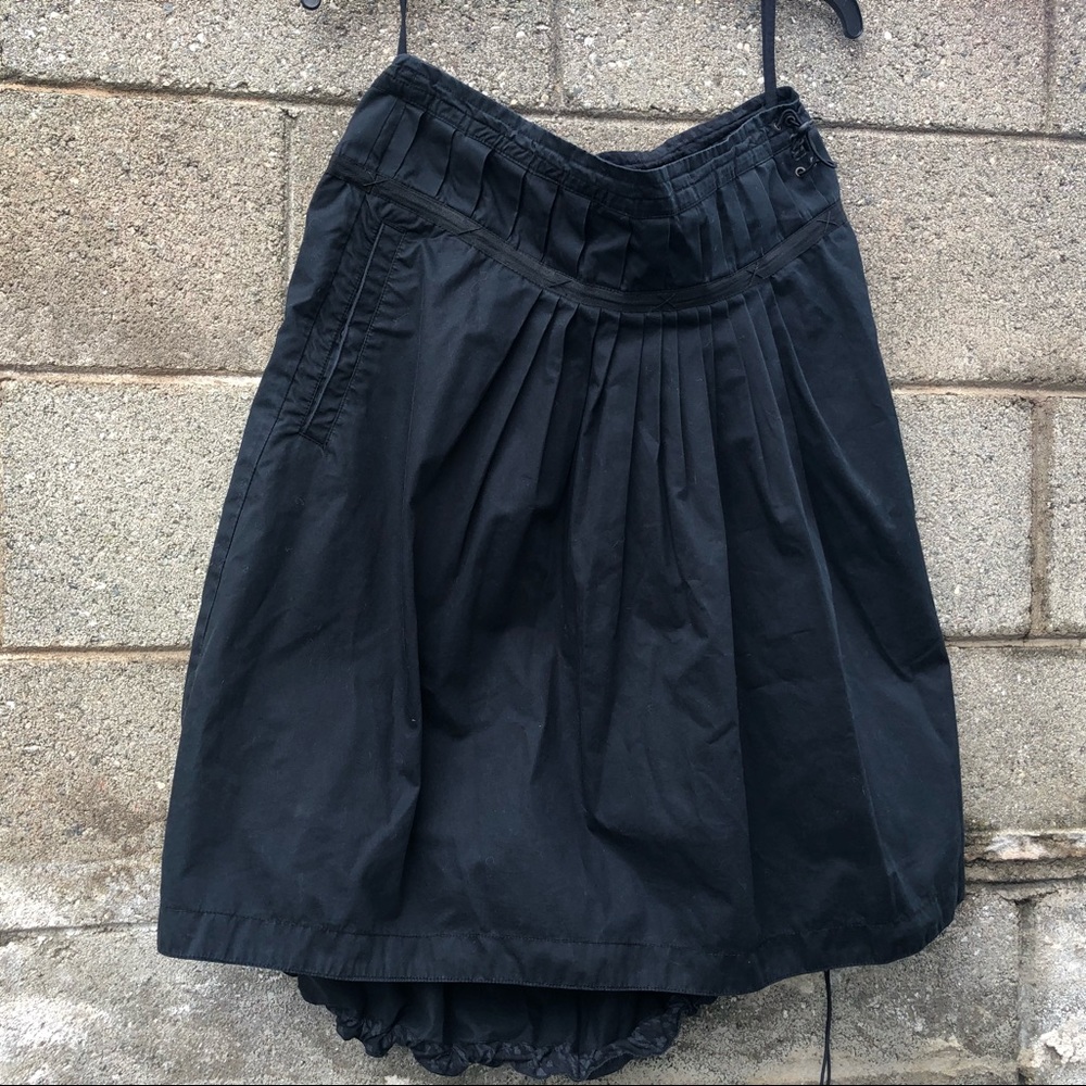 Maharishi Black Pleated Skirt